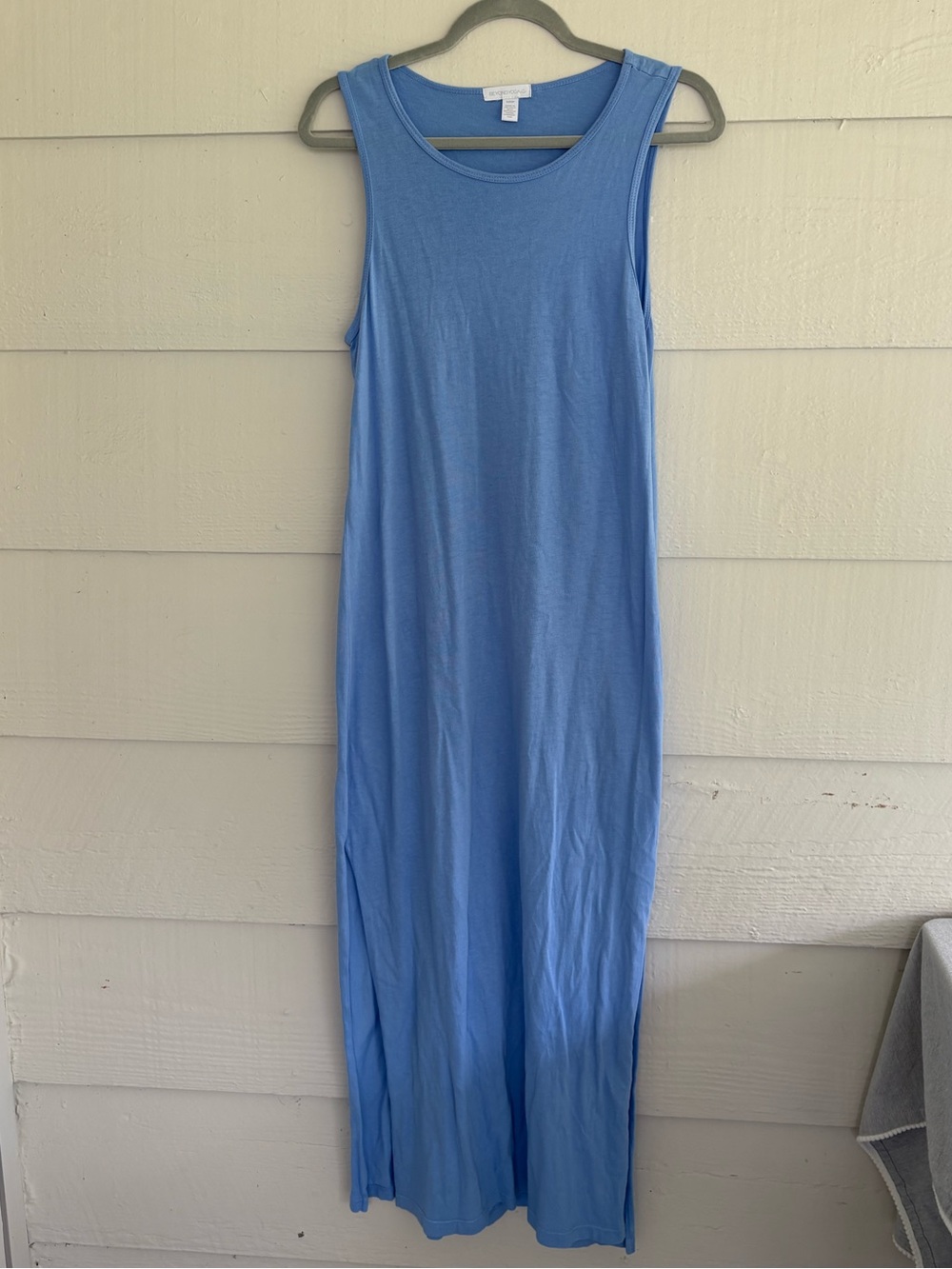Beyond Yoga Athletic Lounge Light Blue Sleeveless Dress Size Small 100% Cotton